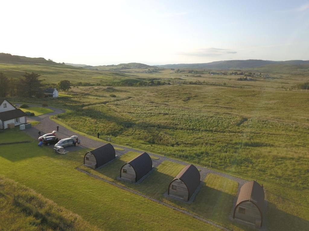 Skeabost View Pods Skye Villa Portree Eksteriør billede